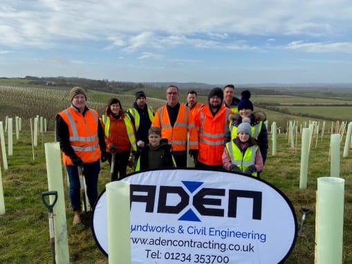 Aden Contracting Ltd at their 2022 planting day