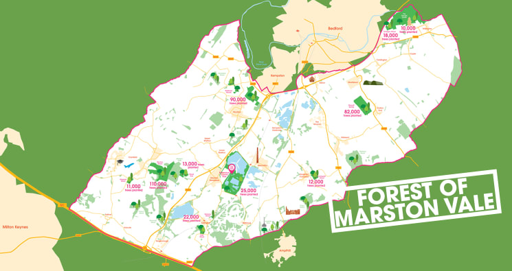 Map of the Forest of Marston Vale